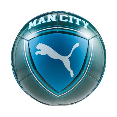 Piłka nożna Puma MCFC Culture turkusowo-niebieska 84976 13