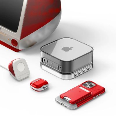 12. Podstawka Spigen Spigen Classic C1 do Apple Watch - czerwona