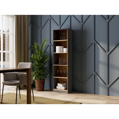 3. Regał R50 50x30xH181 antracyt/artisan