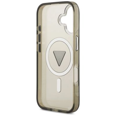7. Etui Guess IML Gradient Triangle Logo MagSafe na iPhone 17 - oliwkowe