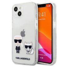 Etui Karl Lagerfeld Transparent Karl & Choupette na iPhone 13 mini - przezroczyste