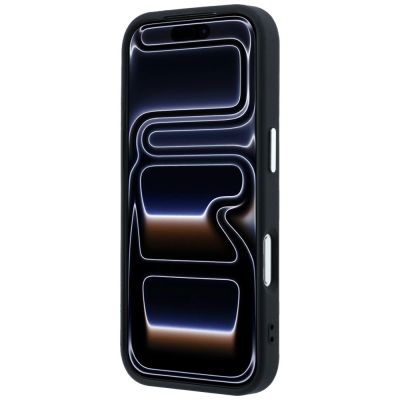 5. Etui Guess Grained Triangle Logo MagSafe na iPhone 17 Pro Max / 18 Pro Max - czarne