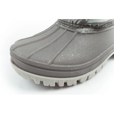 6. Lee Cooper buty zimowe śniegowce dziecięce ocieplane dla dziewczynki szare