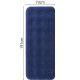 21. MATERAC FLOKOWANY 1-OSOBOWY 191x73x22CM Z POMPKĄ 2W1 24040