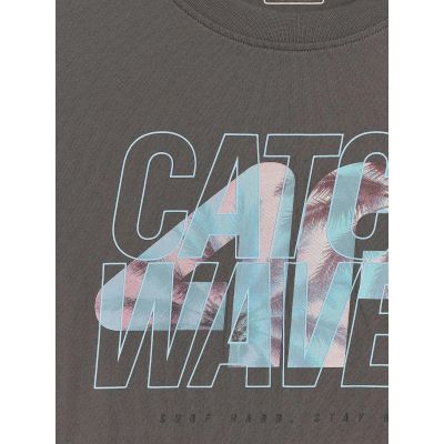 6. T-shirt regular z nadrukiem męski 4F 4FRSS26TTSHM4295-22S