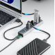 4. Hub Orico CL7U-U3 7x USB-A 3.0 + USB-C 5V/3A 1m - szary