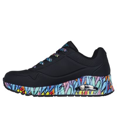 2. Skechers damskie sneakersy UNO RAVAGED LOVE 177918 BKMT