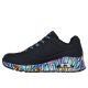 2. Skechers damskie sneakersy UNO RAVAGED LOVE 177918 BKMT