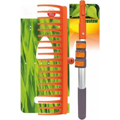 ZESTAW OGRODOWY GRABIE UNIWERSALNE PRO DRĄŻEK TELESKOPOWY