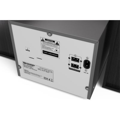 12. Sharp XL-B517D(BK) Mikrosystem Hi-Fi, CD/FM/USB/Bluetooth v5.0, Wejście Aux, 45W, Czarny Sharp | Mikrosystem Hi-Fi | XL-B517D(BK) | Gniazdo USB | Wejście AUX | Łączność Bluetooth | Odtwarzacz CD | Czarny | Radio FM | Połączenie bezprzewodowe
