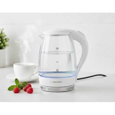 8. Czajnik elektryczny Esperanza Salto Angel EKK011W (2200W 1.7l; kolor biały)