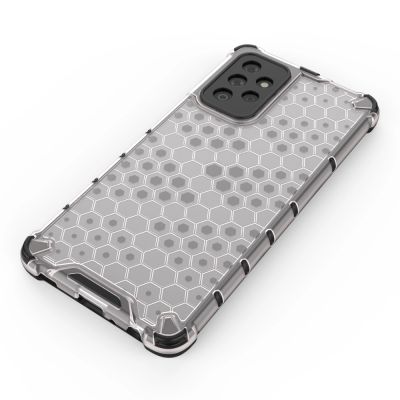 4. Honeycomb etui pancerny pokrowiec z żelową ramką Samsung Galaxy A72 4G niebieski