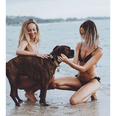 4. Etui na Apple AirTag silikonowe na obrożę psa lub kota - czarne