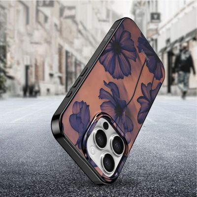 8. Etui Tech-Protect Lamano MagSafe na iPhone 16 Pro Max - brązowo-fioletowe