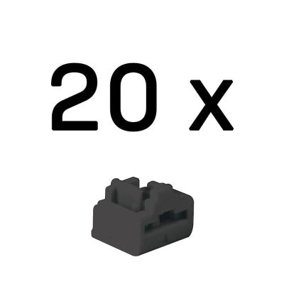 4. Lindy 47892 bloker portów Blokada portu RJ-45 Czarny Kopolimer akrylonitrylo-butadieno-styrenowy (ABS) 20 szt.