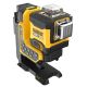 2. Poziomica laserowa akumulatorowa Dewalt DCLE34035B 18v xr 3x360 zielony laser sterowany pilotem