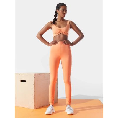 3. Legginsy treningowe z materiałów z recyklingu damskie x Anna Lewandowska 4F