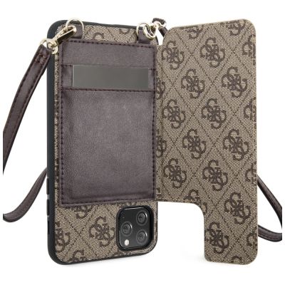 3. Etui Guess 4G Crossbody na iPhone 11 Pro Max - brązowe
