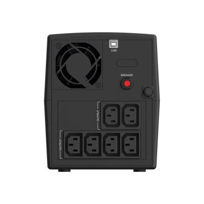 3. INFOSEC ZASILACZ AWARYJNY UPS X1+ 1300 IEC,1300VA, 720W, 6X C13