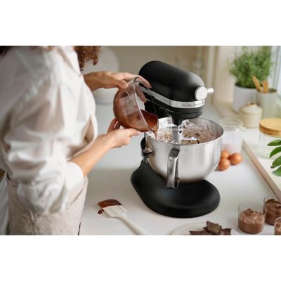 12. KitchenAid 5KSM60SPXEBM Mikser stojący 375 W Czarny