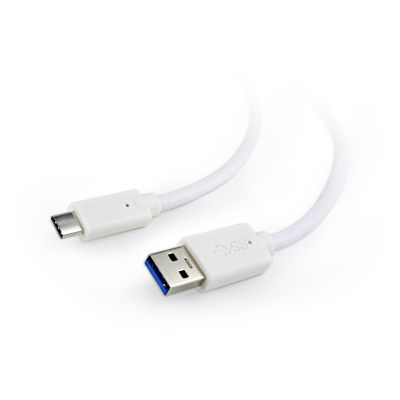 3. Kabel GEMBIRD CCP-USB3-AMCM-1M-W (USB typu C M - USB 3.0 M; 1m; kolor biały)