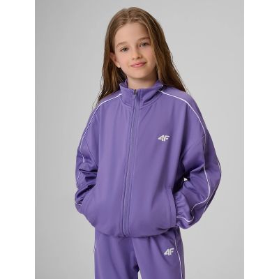 Bluza sportowa loose bez kaptura dziewczęca 4F 4FJRSS26TSWSF3057-51S