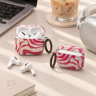 9. Etui Tech-Protect Lamano na AirPods Pro 3 - różowo-beżowe