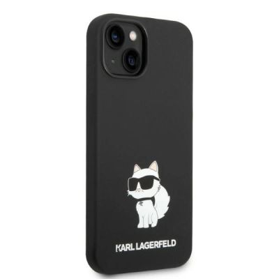 4. Etui Karl Lagerfeld Silicone Choupette MagSafe na iPhone 14 Plus - czarne