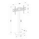 3. TECHLY STOJAK PODŁOGOWY TV LED/LCD 32-55 CALI 40KG