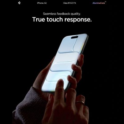 11. Szkło hartowane Spigen Glas.TR EZ Fit 2-pack na iPhone 17 Air - przezroczyste