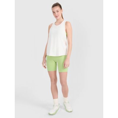 3. Top damski treningowy oversize szybkoschnący 4F 4FWSS25TFSLF412-11S