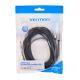 7. Kabel audio 3,5 mm męski na 2RCA męski 5m czarny