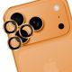 6. Szkło hartowane na obiektyw aparatu 3mk Lens Protection Pro do iPhone 17 Pro / 17 Pro Max - pomarańczowe