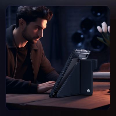 9. Etui Nillkin Bumper Leather Case Pro na Samsung Galaxy Tab S9+ - czarne