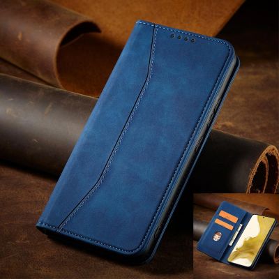 10. Magnet Fancy Case etui Samsung Galaxy S23 Ultra pokrowiec z klapką portfel podstawka niebieskie