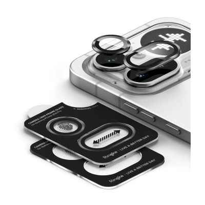4. Osłona aparatu Ringke Camera Frame Protector 2-Pack na Nothing Phone 4A Pro - czarna