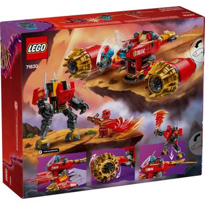 12. LEGO NINJAGO 71830 Burzowy jeździec-mech Kaia
