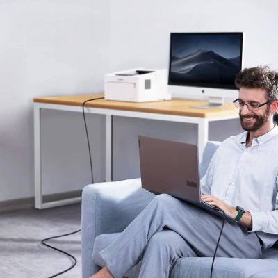 8. Kabel Wozinsky WKDDY2S USB-B - USB-C 2m - czarny