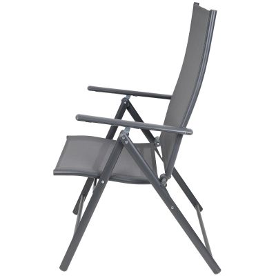 5. KRZESŁO OGRODOWE 57x68x106CM  2xTEXTLINE 7-POZYCYJNE KPL.2SZT