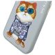 10. Etui Nimmy Glasses Cool Cat na iPhone 15 - szare