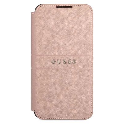 2. Etui Guess Saffiano Stripe na Samsung Galaxy S22+ - różowe