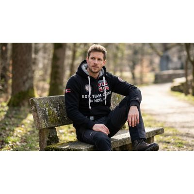6. Bluza męska Geographical Norway GOPTAINE MEN 100 EO BS2 (WT1885H/GN-BLACK)