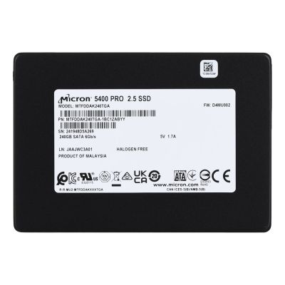 2. Dysk SSD Micron 5400 PRO 240GB SATA 2.5" MTFDDAK240TGA-1BC1ZABYYR (DWPD 1.5)