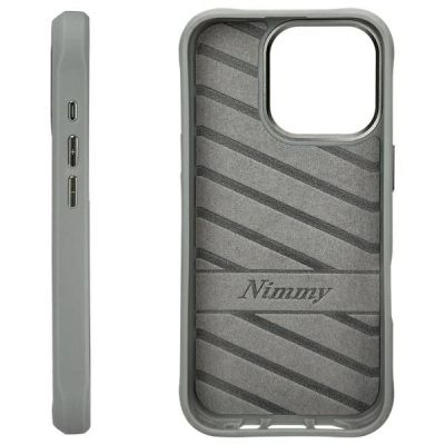 2. Etui Nimmy Cool&Cute 2.0 Bear na iPhone 16 Pro Max - szare