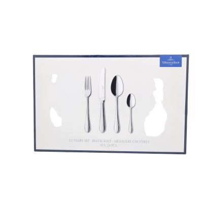 3. Villeroy & Boch 1263599037 zestaw sztućców 24 szt. Stal nierdzewna