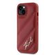 2. Etui Karl Lagerfeld Diagonal Quilted Script na iPhone 15 / 14 / 13 - czerwone