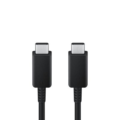 3. Samsung kabel USB-C - USB-C 5A 480Mb/s 1.8m czarny (EP-DX510JBEGEU)