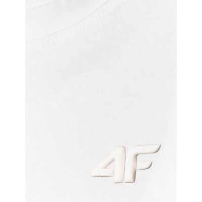 6. T-shirt loose gładki dziewczęcy 4F 4FJRSS26TTSHF3984-11S