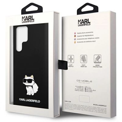 8. Etui Karl Lagerfeld Silicone Choupette na Samsung Galaxy S24 Ultra - czarne