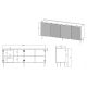 4. Komoda 4D2SZ ONDA 200x45x85 czarny